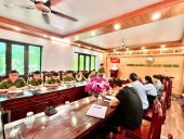 Trường Cao đẳng Nông nghiệp Thanh Hóa phối hợp với công an xã Triệu Sơn tổ chức Hội nghị giao ban công tác an ninh, trật tự