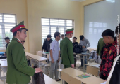 CÔNG AN XÃ TRIỆU SƠN PHỐI HỢP VỚI TRƯỜNG CAO ĐẲNG NÔNG NGHIỆP THANH HOÁ TĂNG CƯỜNG KIỂM TRA, TUYÊN TRUYỀN AN NINH HỌC ĐƯỜNG VÀ AN TOÀN GIAO THÔNG